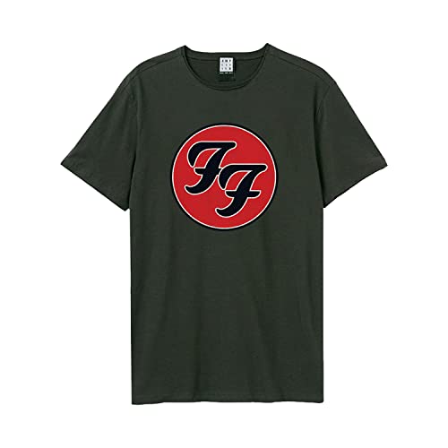 amplified-double-logo-t-shirt-foo-fighters-dunkelgrau-baumwolle image 4