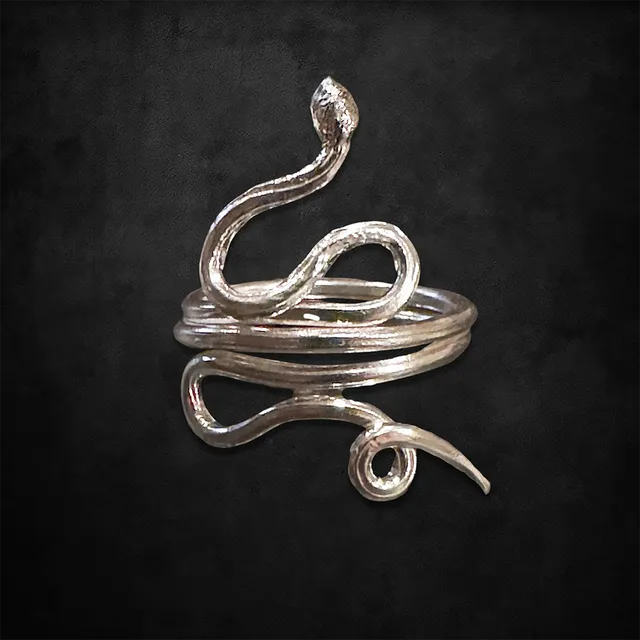 aerosmith-x-distefano-nine-lives-baby-snake-ring-feinsilber-schlangenring image 1