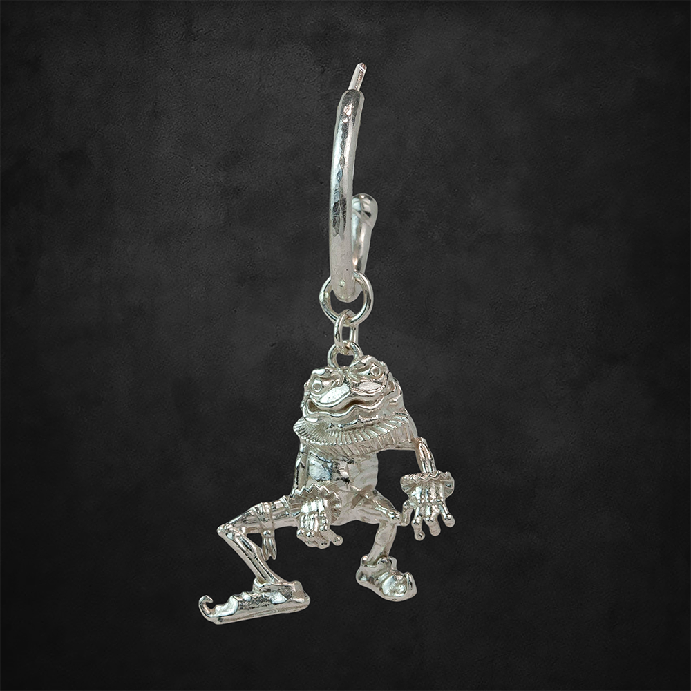 aerosmith-x-distefano-hopscotch-creolen-ohrring-patina-single image 1