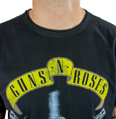 amplified-guns-n-roses-top-hat-skull-t-shirt-schwarz-l image 8