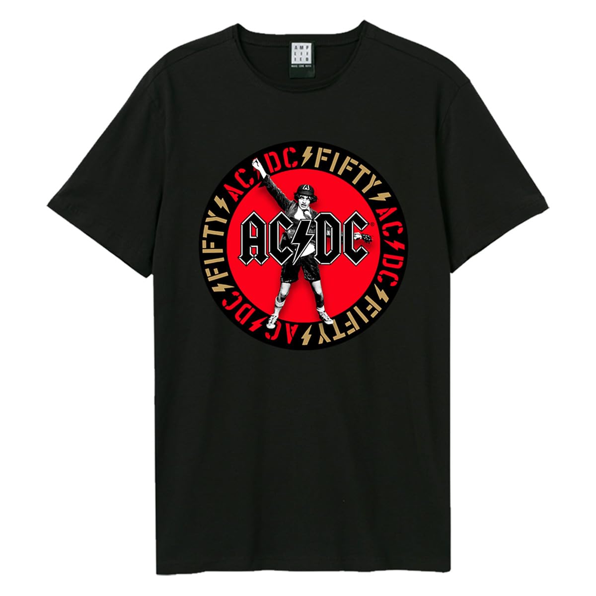 amplified-50-jahre-ac-dc-band-t-shirt-schwarz-vintage image 7