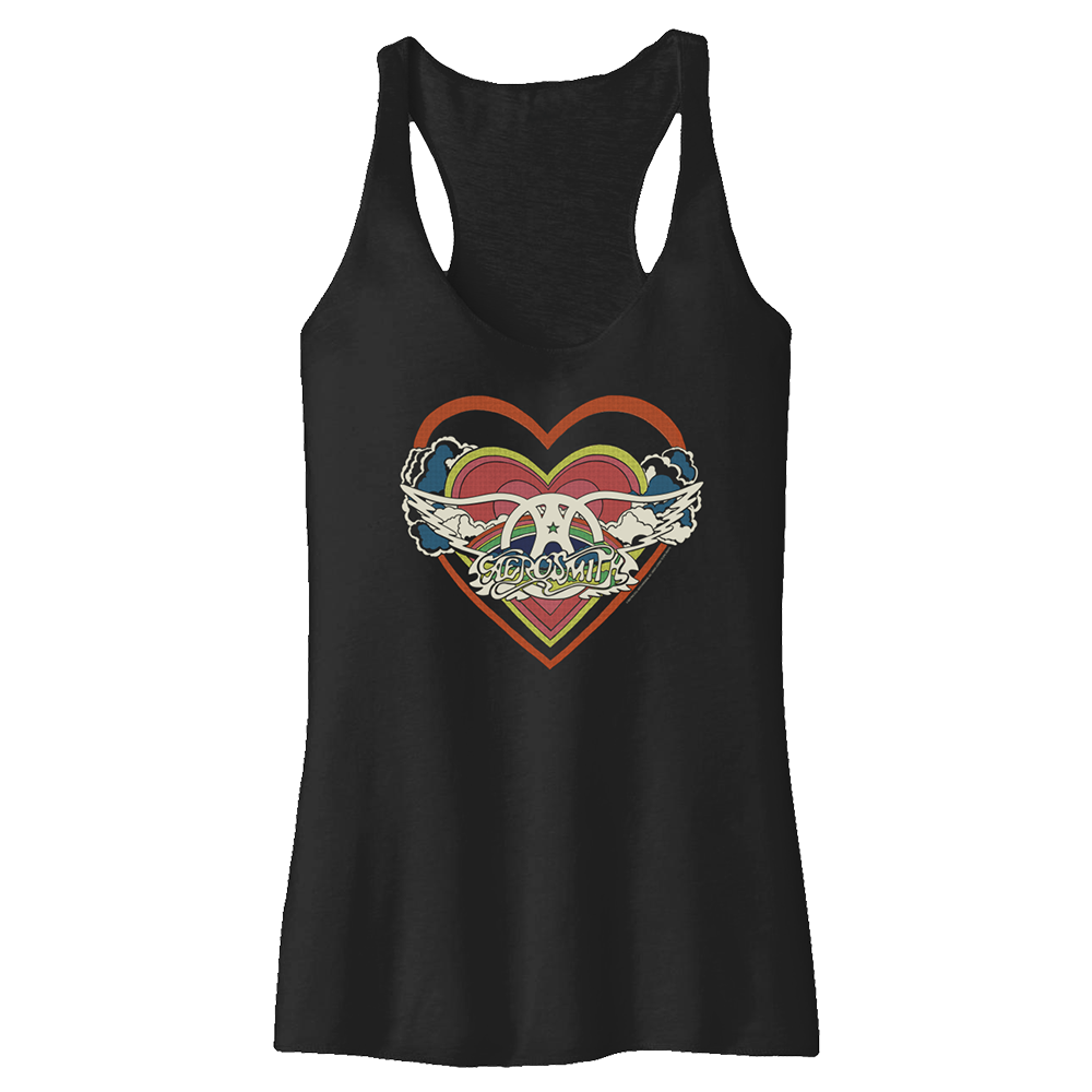 aerosmith-rainbow-heart-tank-top-damen-racerback-tri-blend image 1