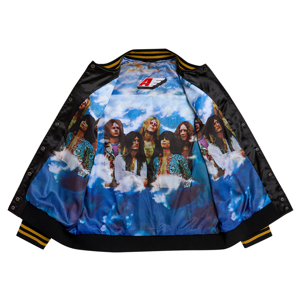aerosmith-legendary-debut-satin-bomberjacke-schwarz image 2