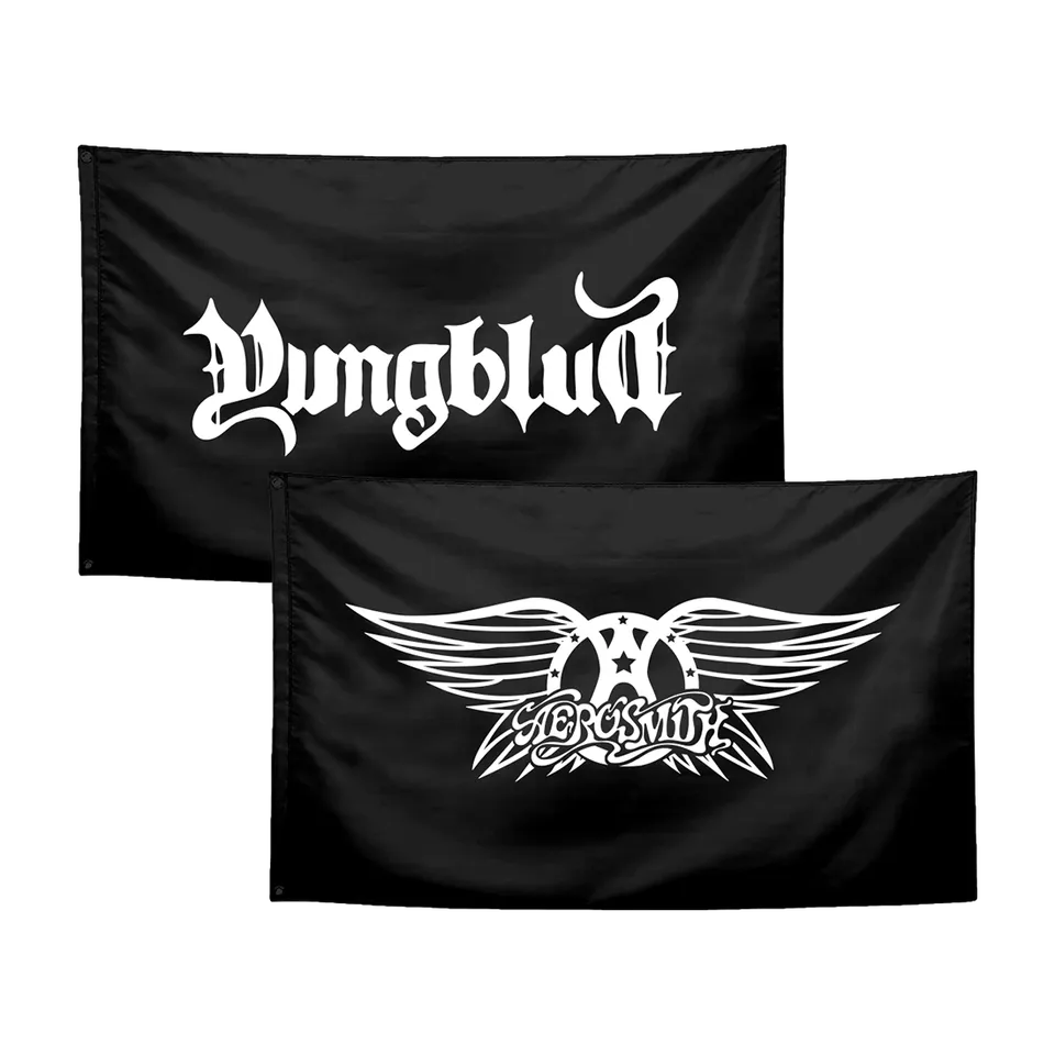 aerosmith-one-more-time-logo-flagge-90x150-schwarz image 1