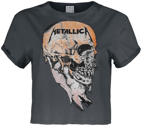 amplified-metallica-sad-but-true-t-shirt-damen-charcoal image 3