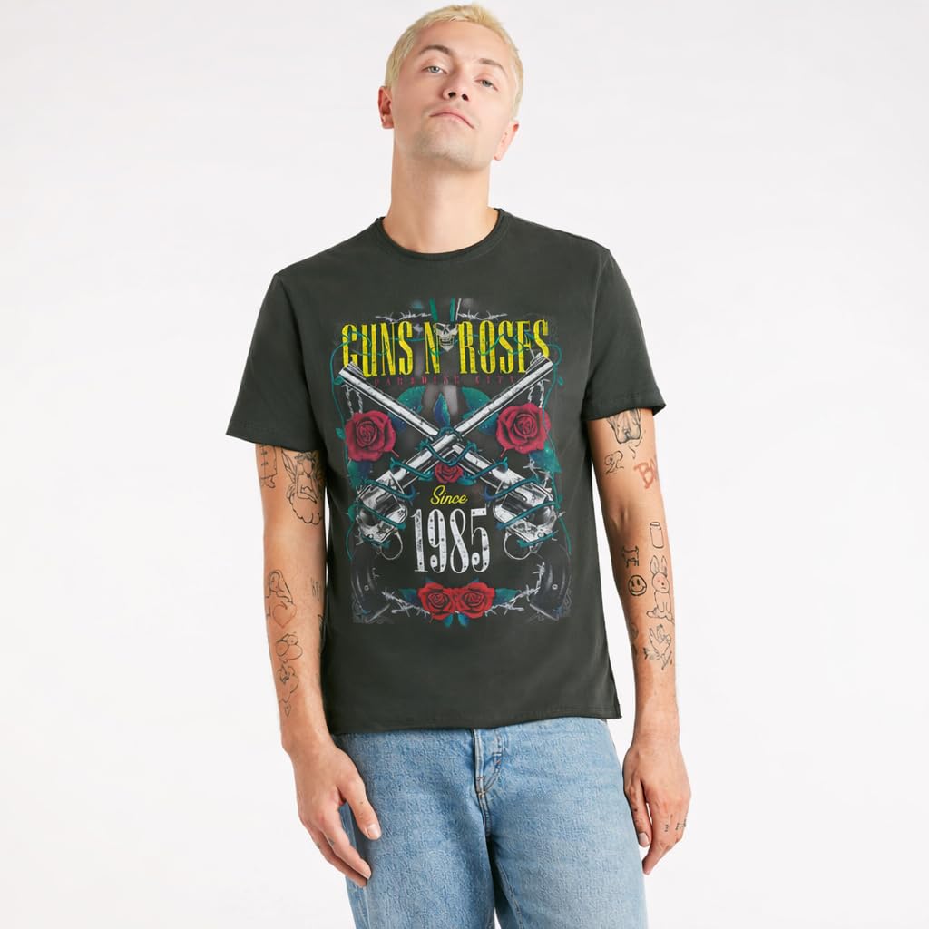 amplified-guns-n-roses-la-big-guns-t-shirt-dunkelgrau-gr-l image 2