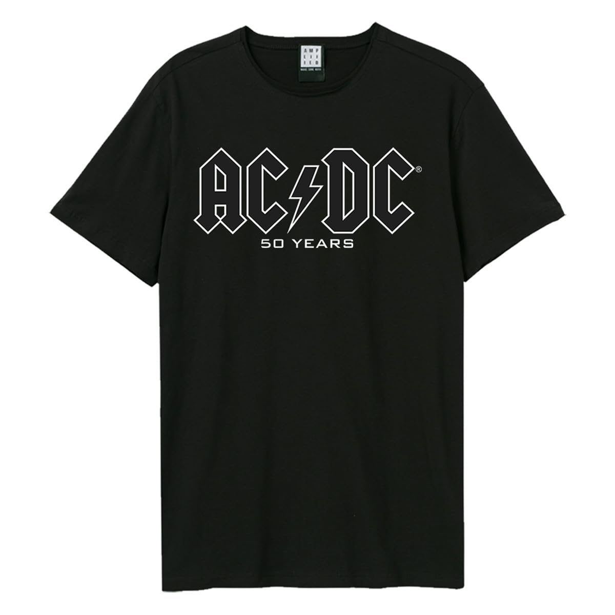 amplified-50-jahre-ac-dc-band-t-shirt-schwarz-vintage image 2