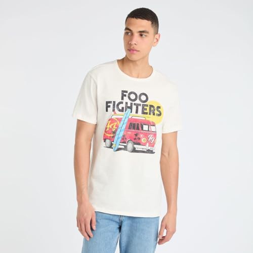amplified-foo-fighters-camper-van-t-shirt-s-creme-baumwolle image 8