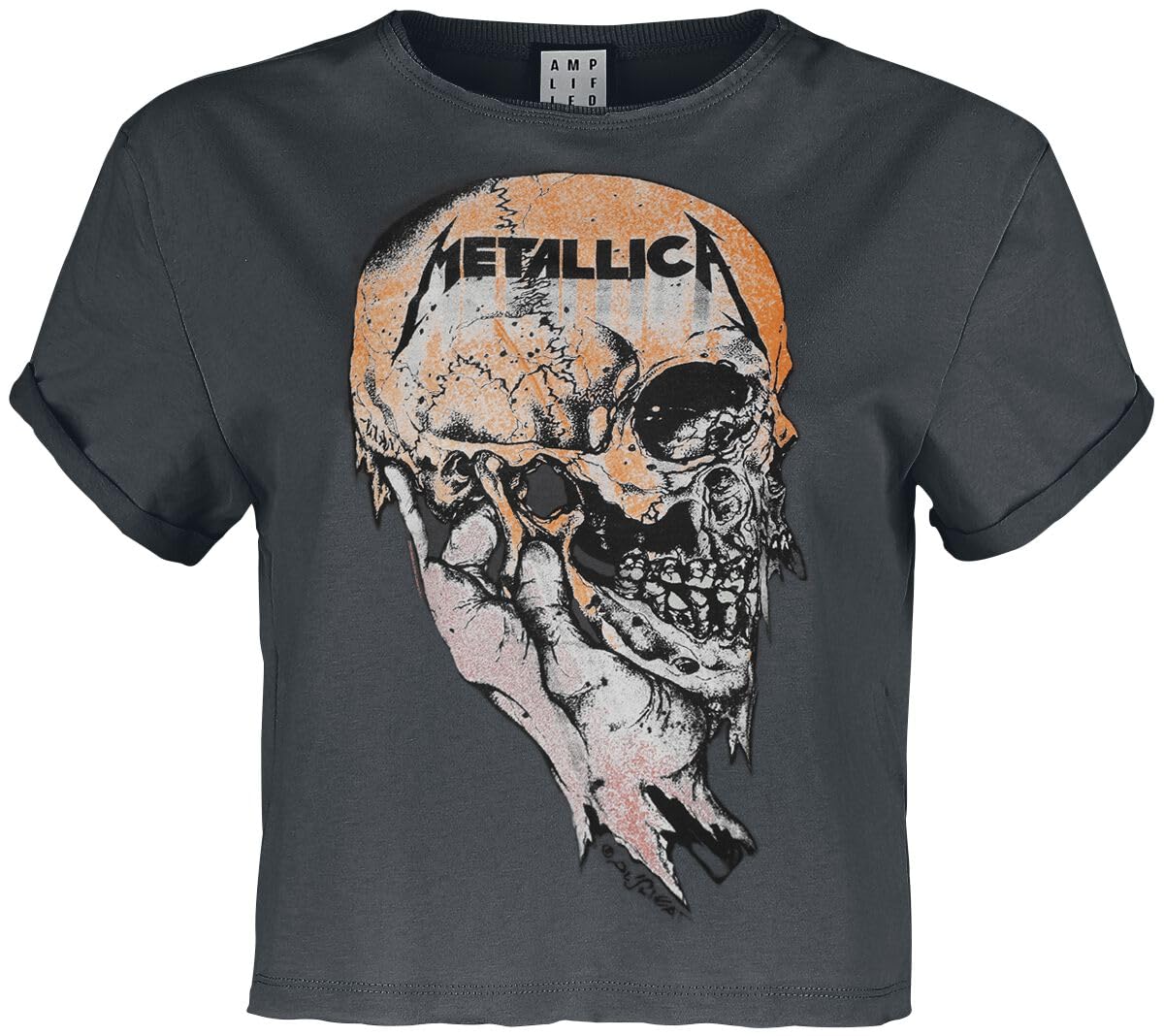 amplified-metallica-sad-but-true-t-shirt-damen-charcoal image 1