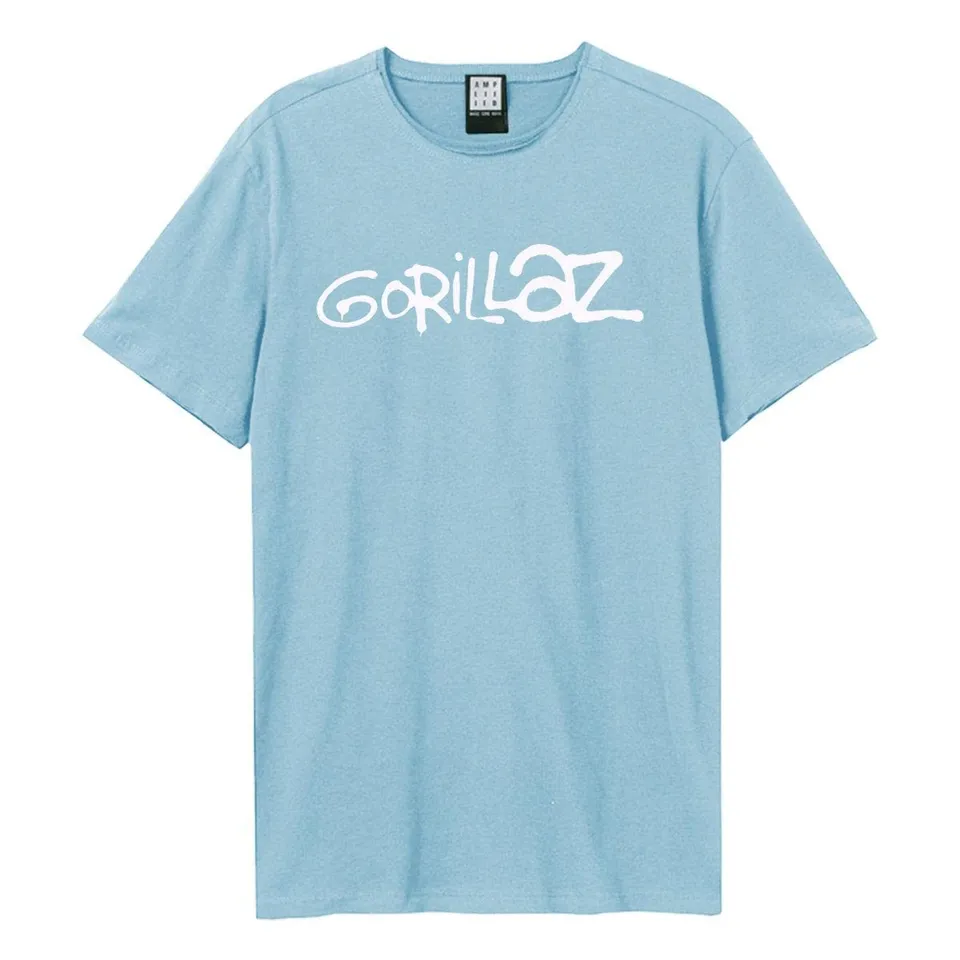 amplified-gorillaz-logo-t-shirt-xs-charcoal-grau image 1