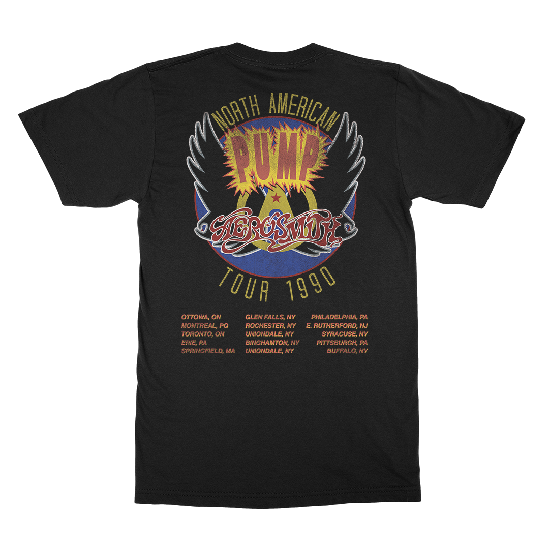 aerosmith-pump-north-american-tour-t-shirt-schwarz-unisex image 3