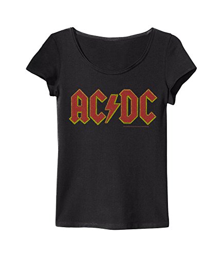 amplified-acdc-logo-t-shirt-grau-damen-xs image 3