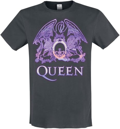 amplified-queen-neon-sign-t-shirt-charcoal-m-baumwolle image 4