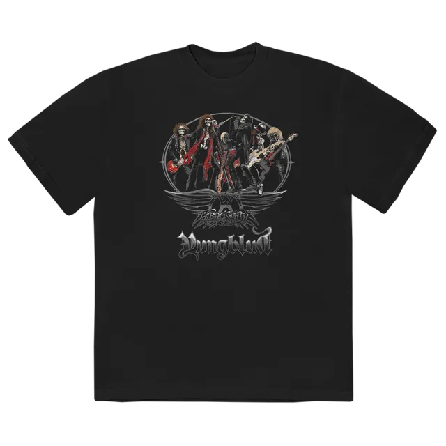 aerosmith-one-more-time-skeleton-tee-t-shirt-schwarz image 1