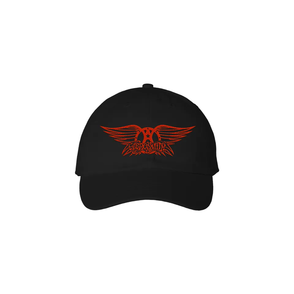 aerosmith-peace-out-dad-hat-basecap-schwarz-bestickt image 1