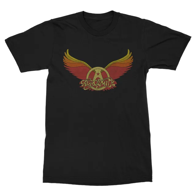 aerosmith-vintage-wings-logo-t-shirt-schwarz-unisex image 1