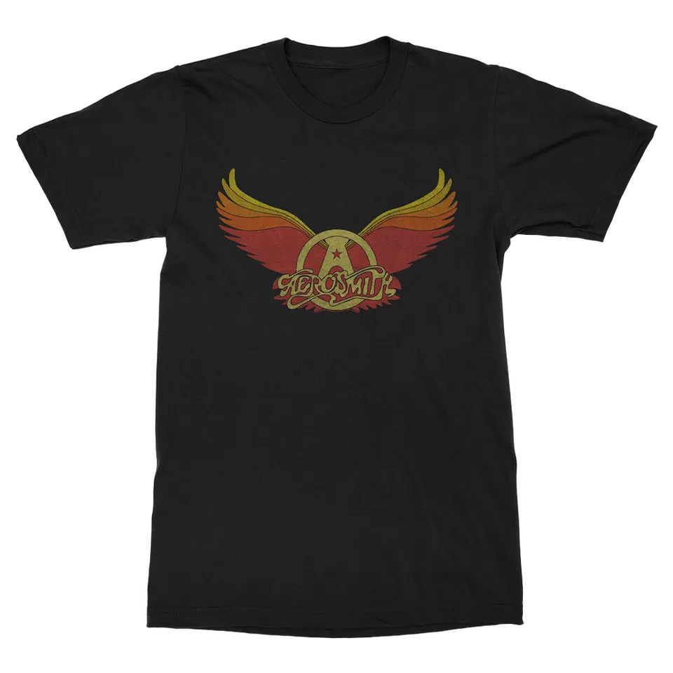 aerosmith-vintage-wings-logo-t-shirt-schwarz-unisex image 1