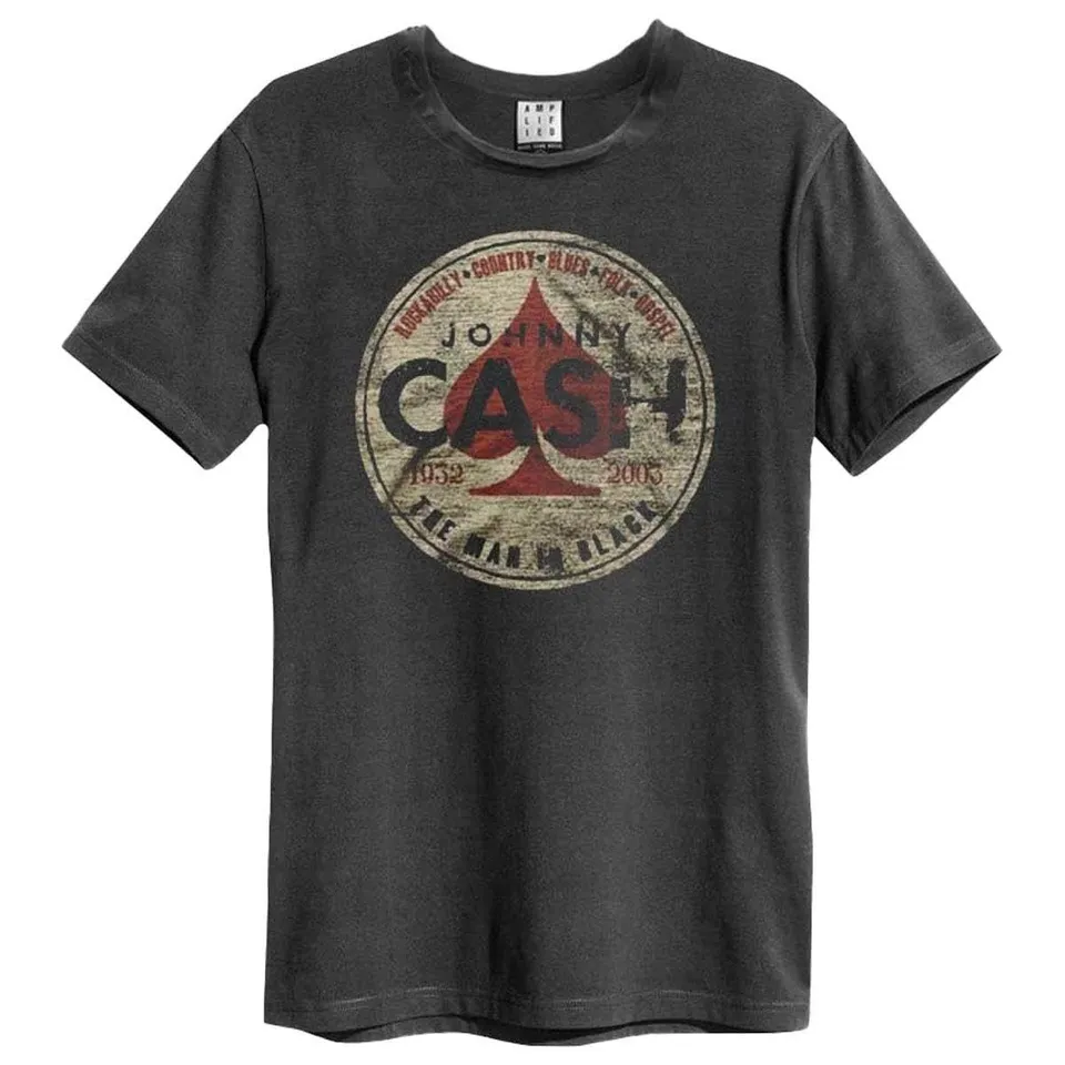 amplified-johnny-cash-man-in-black-band-t-shirt-kohle-baumwolle image 1