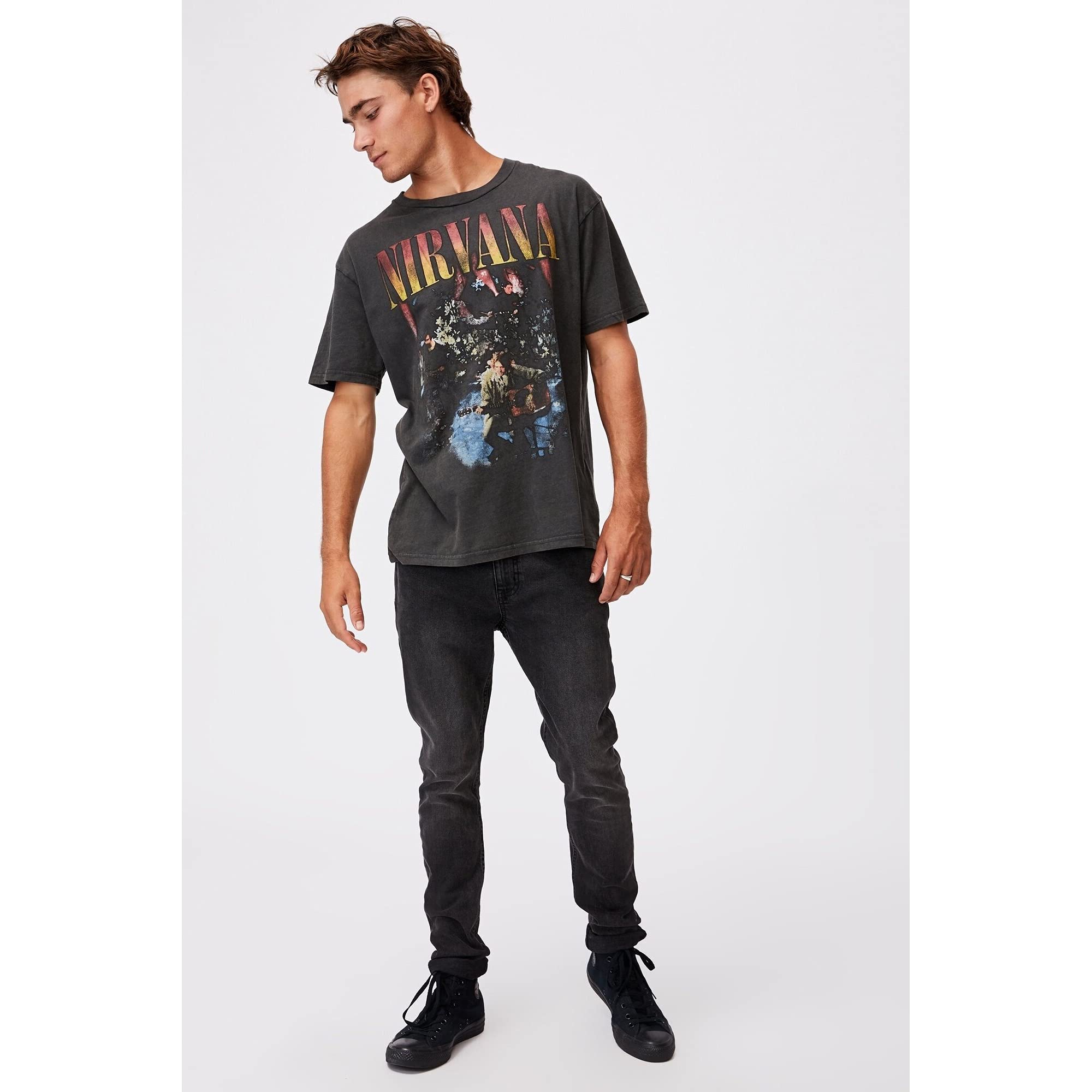 amplified-nirvana-unplugged-in-new-york-t-shirt-m-charcoal image 4