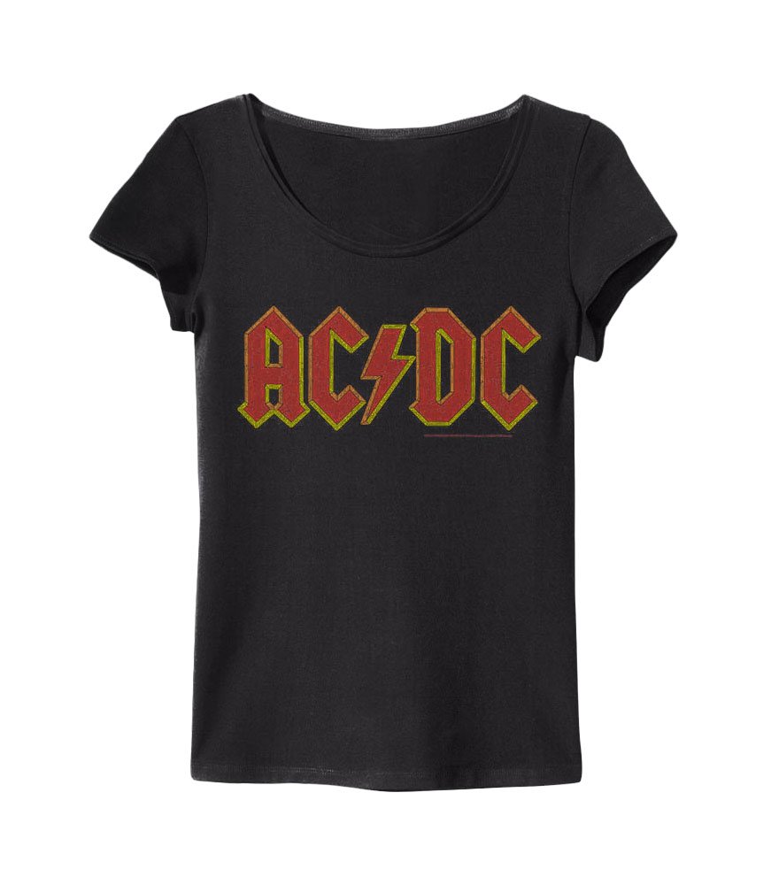 amplified-acdc-logo-t-shirt-grau-damen-xs image 1