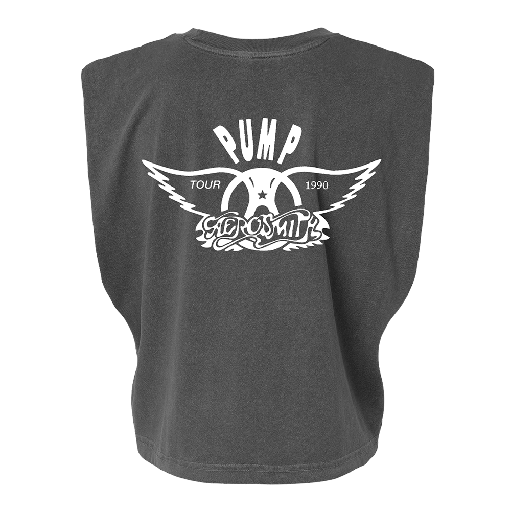 aerosmith-love-in-an-elevator-crop-top-damen-schwarz-baumwolle image 2
