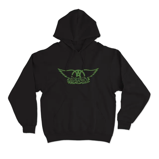 aerosmith-green-wings-hoodie-schwarz-unisex image 1