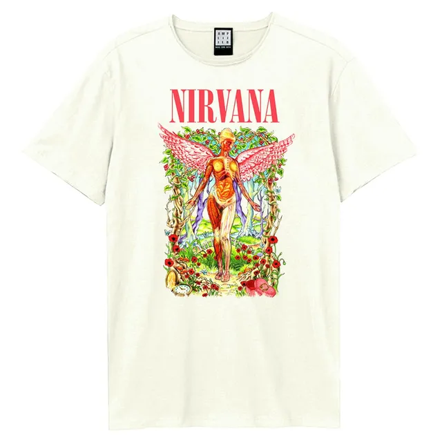 amplified-nirvana-in-utero-wilderness-t-shirt-vintage-white image 1
