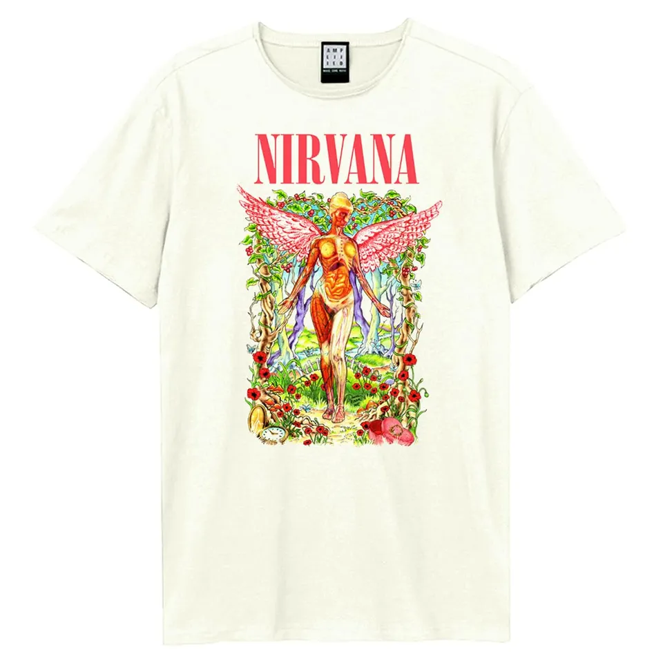 amplified-nirvana-in-utero-wilderness-t-shirt-vintage-white image 1