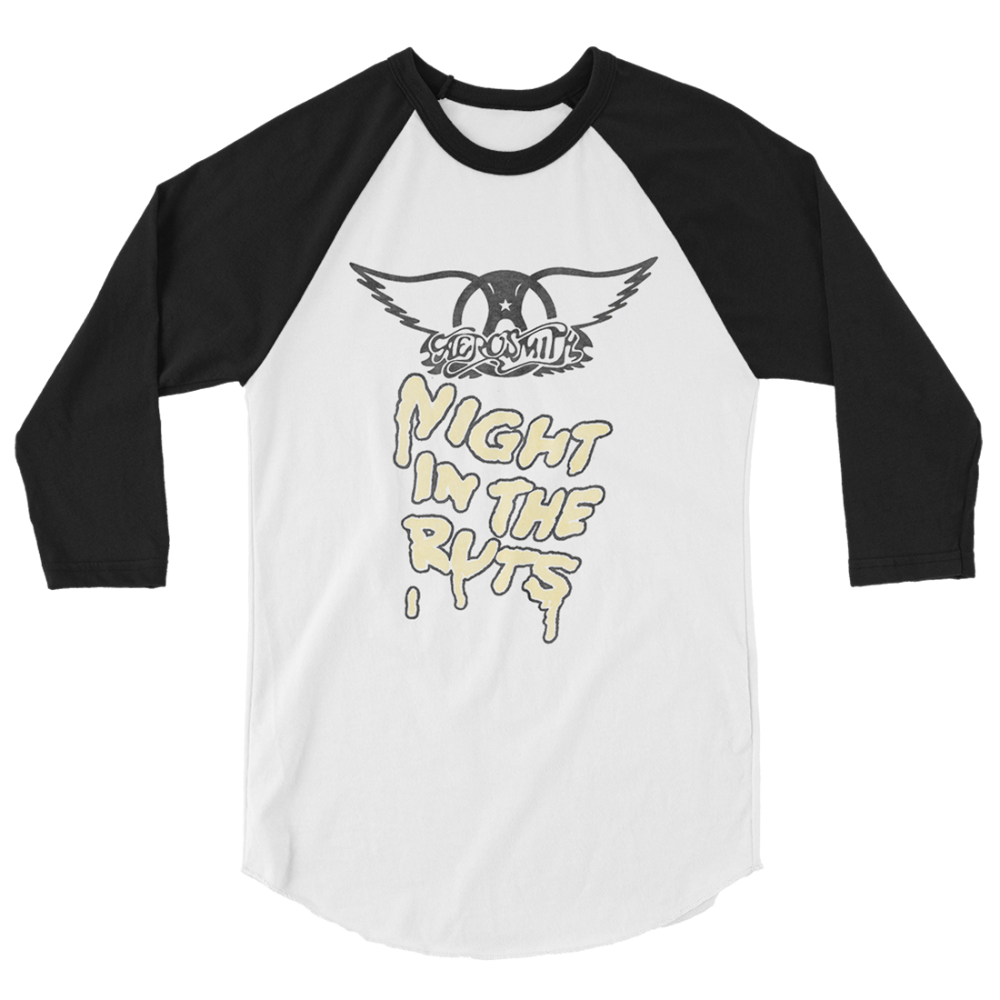 aerosmith-right-in-the-raglan-shirt-schwarz-wei-baumwolle image 1