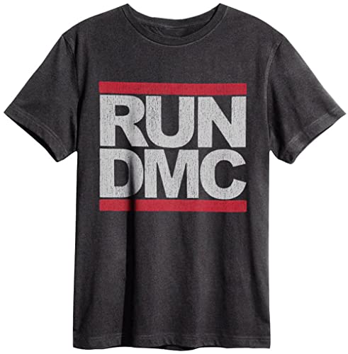 amplified-run-dmc-logo-t-shirt-s-grau-charcoal image 8