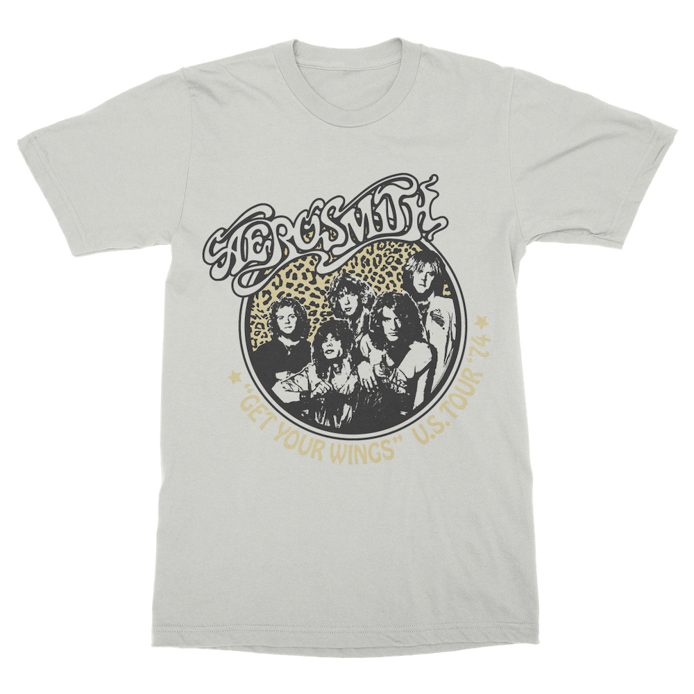 aerosmith-wings-tour-74-t-shirt-grau-unisex image 1