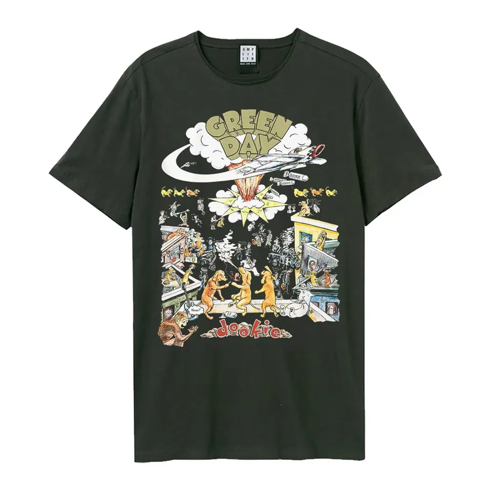 amplified-green-day-dookie-t-shirt-charcoal-gr-e-s image 1