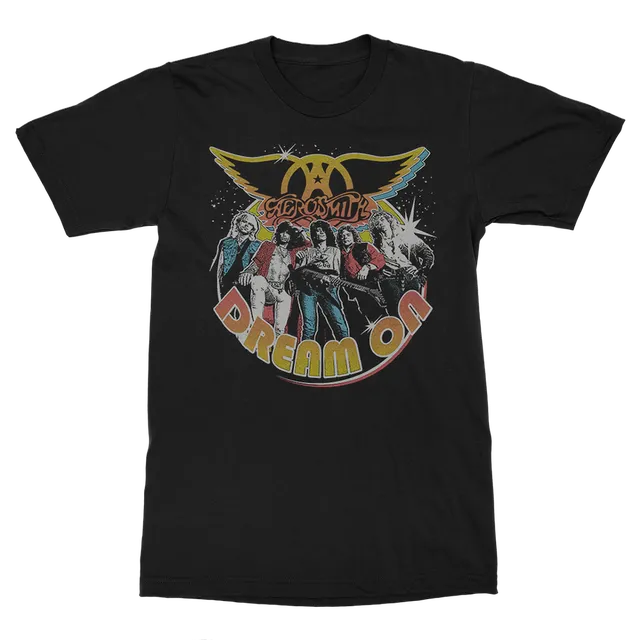 aerosmith-dream-on-t-shirt-schwarz-unisex-vintage-foto image 1