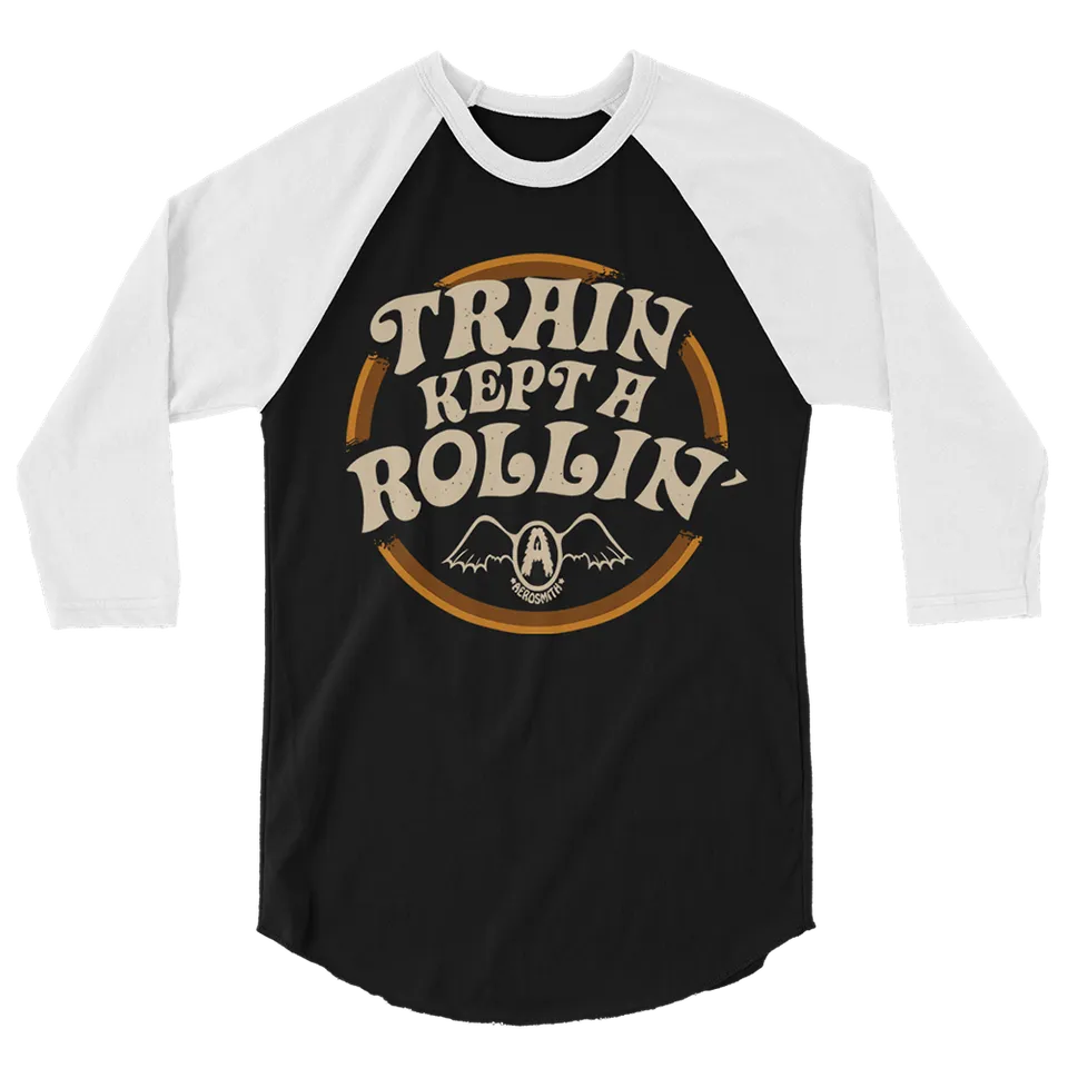 aerosmith-train-kept-a-rollin-raglan-shirt-schwarz-wei image 1