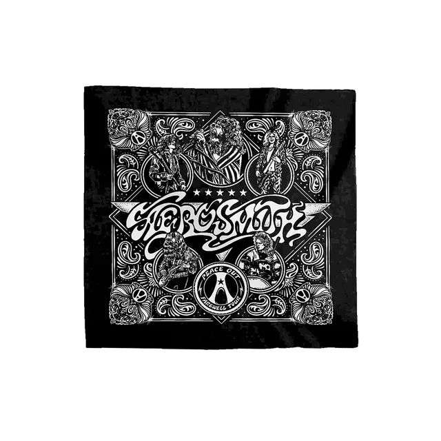 aerosmith-farewell-bandana-tuch-schwarz-baumwolle image 1