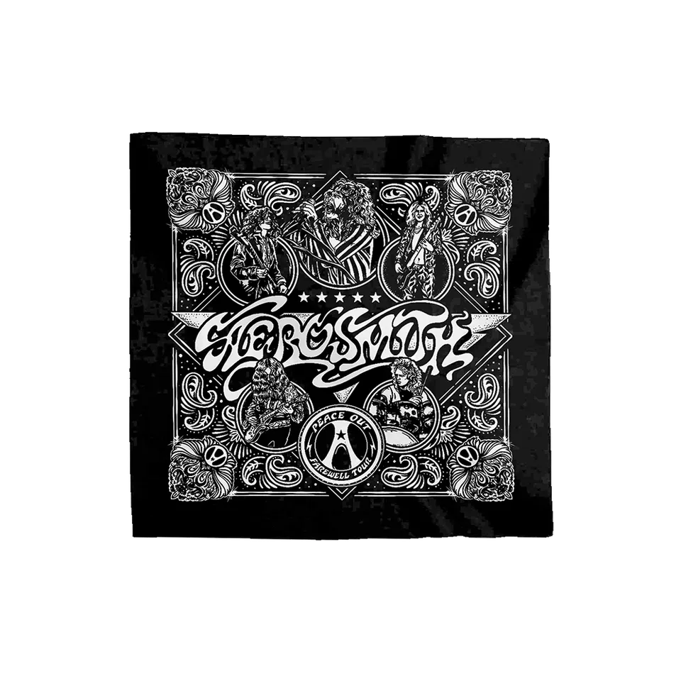 aerosmith-farewell-bandana-tuch-schwarz-baumwolle image 1