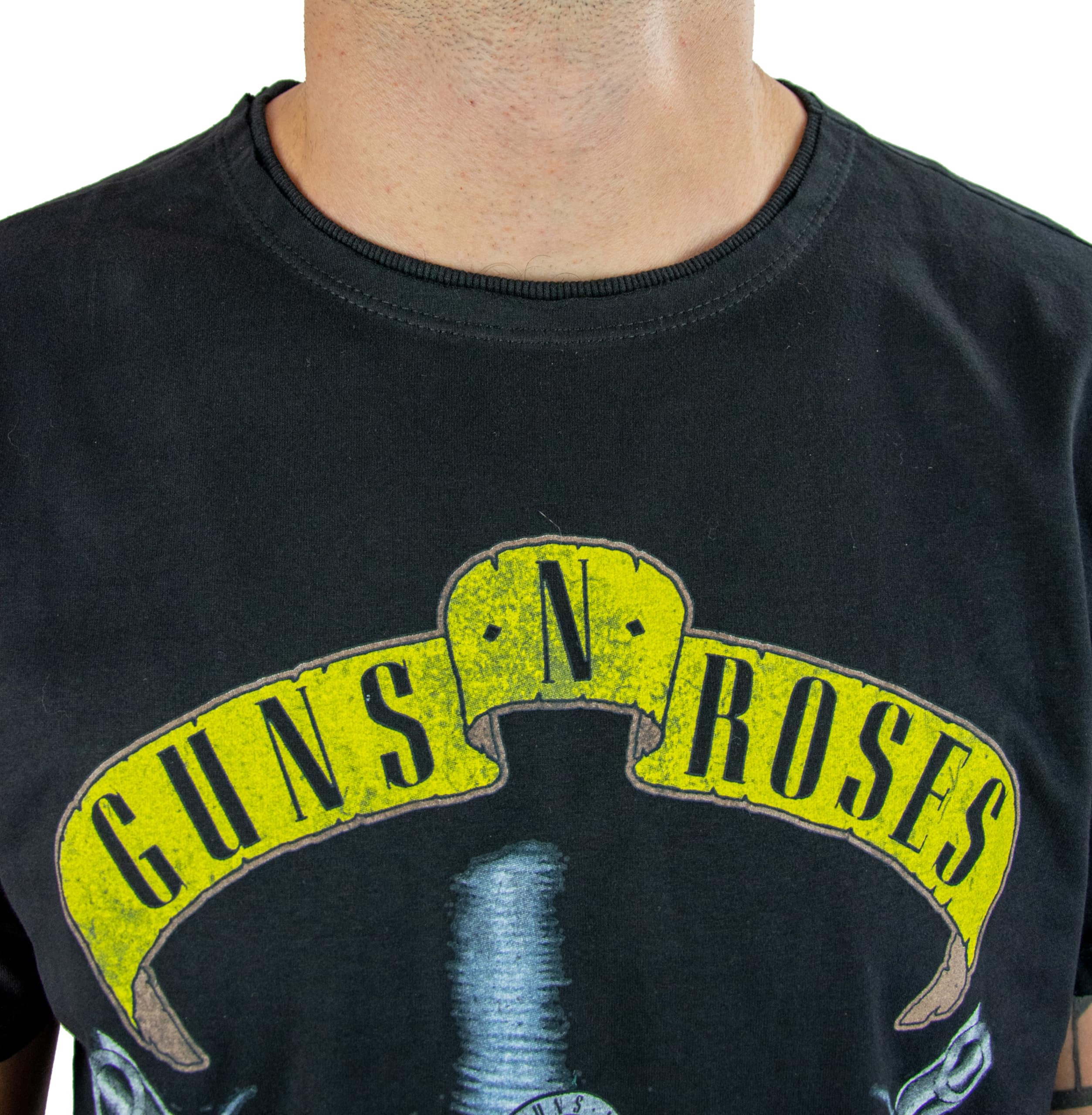 amplified-guns-n-roses-top-hat-skull-t-shirt-schwarz-l image 2