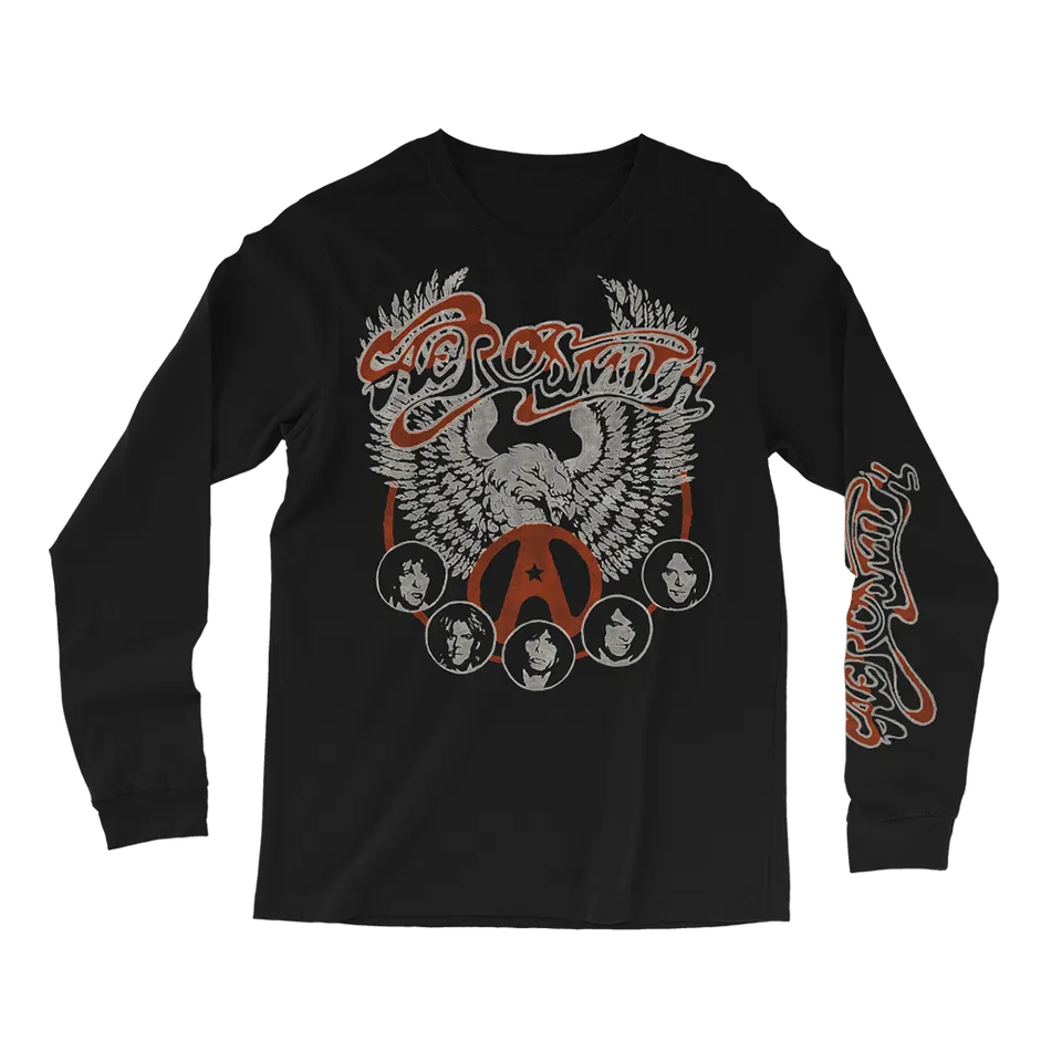 aerosmith-wings-longsleeve-schwarz-unisex image 1
