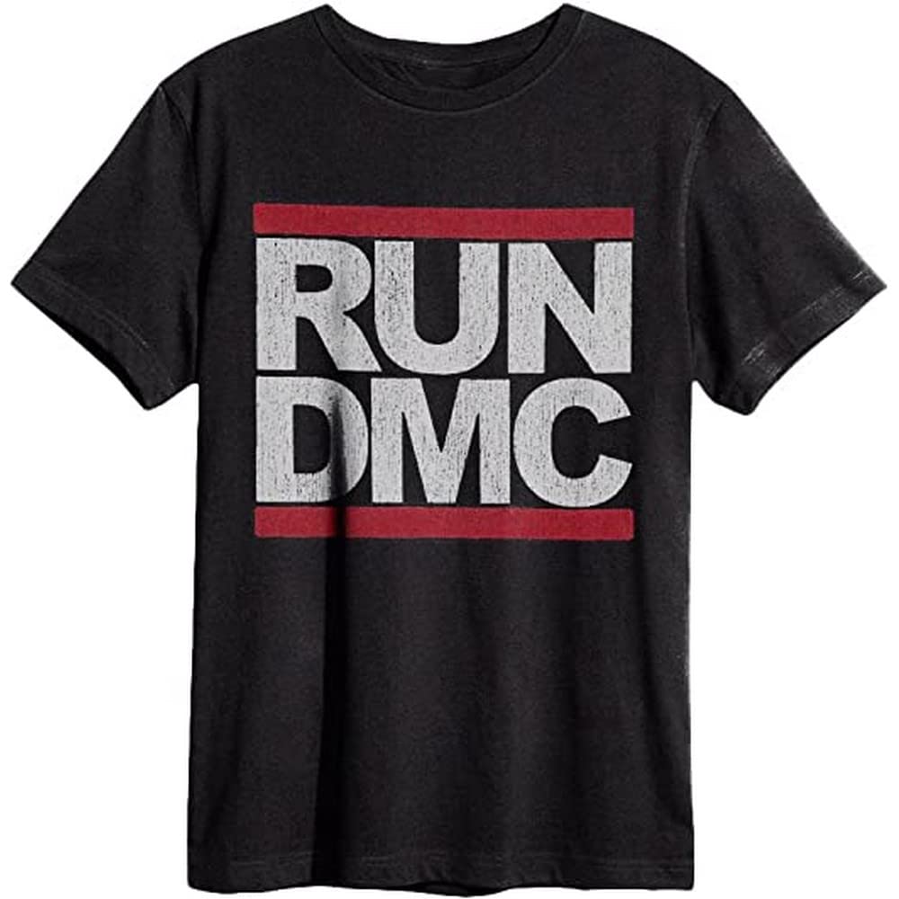 amplified-run-dmc-logo-t-shirt-s-grau-charcoal image 3