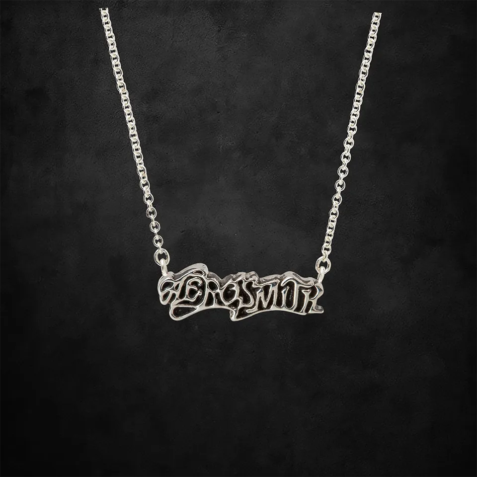 aerosmith-x-distefano-1975-logo-halskette-silber-18-zoll image 1