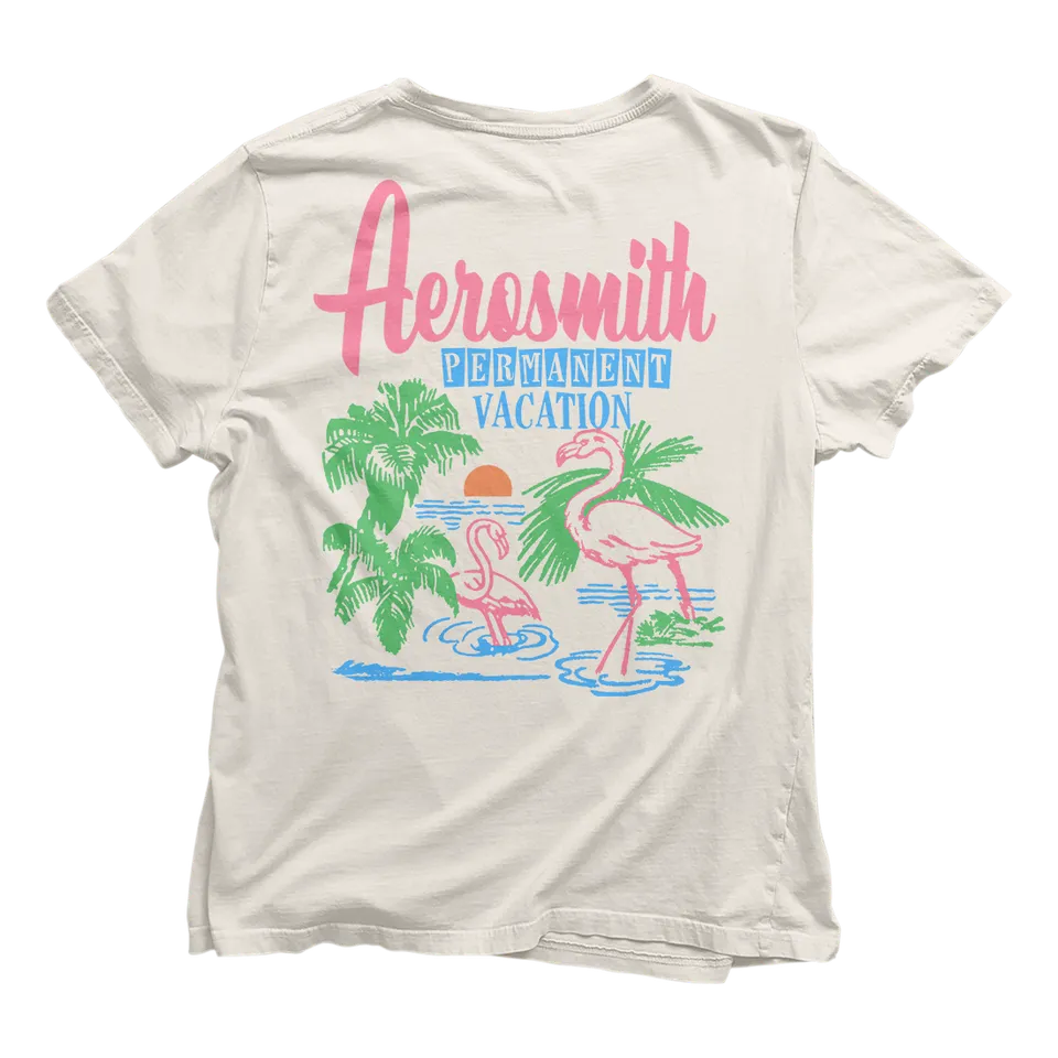 aerosmith-permanent-vacay-flamingo-t-shirt-wei-gr-l image 1