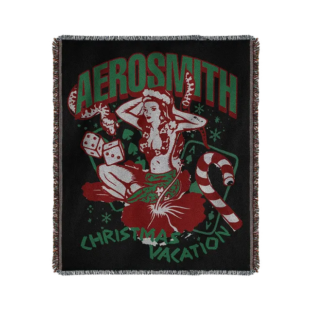 aerosmith-christmas-vacation-blanket-decke-127x152-baumwolle image 1
