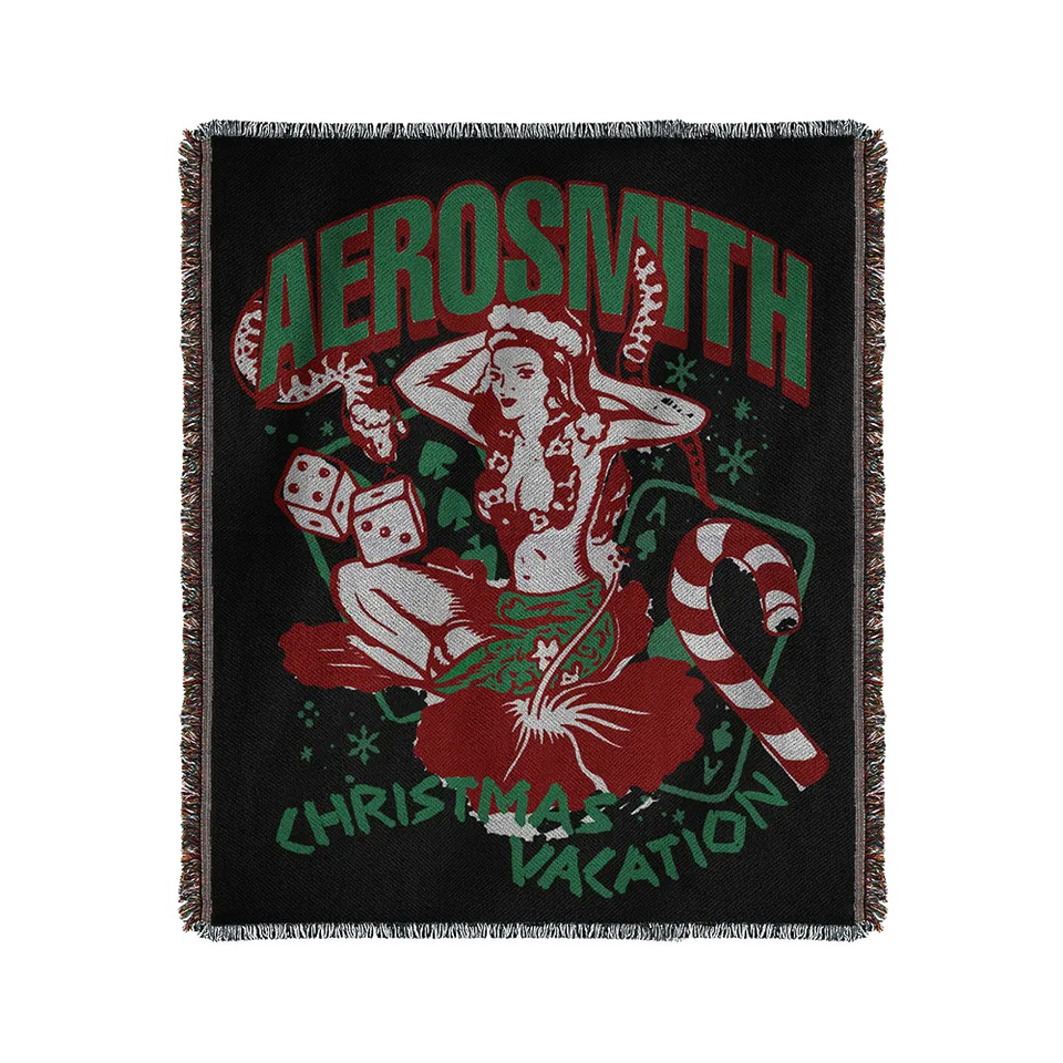 aerosmith-christmas-vacation-blanket-decke-127x152-baumwolle image 1