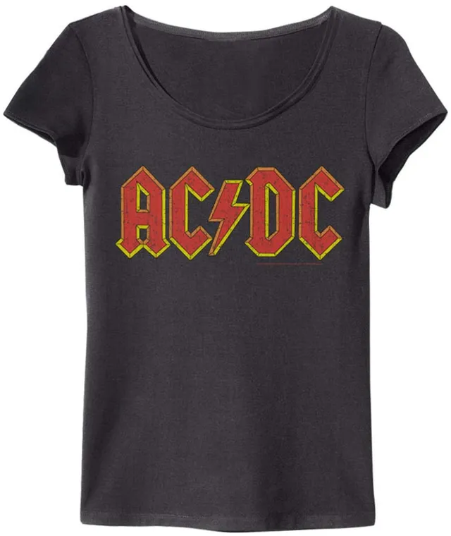 amplified-ac-dc-logo-damen-t-shirt-xs-slim-fit-schwarz image 1