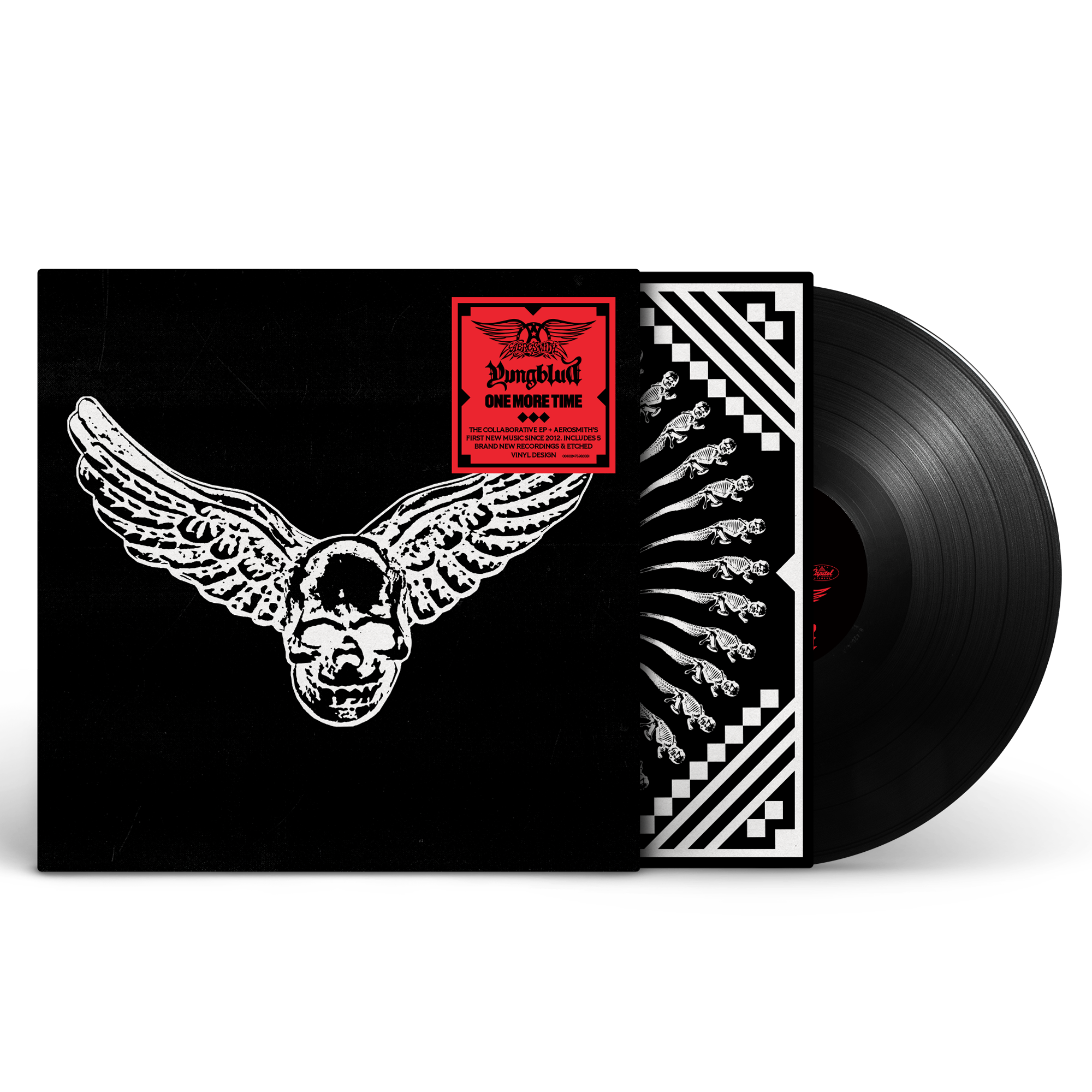 aerosmith-yungblud-one-more-time-black-vinyl-ep image 1
