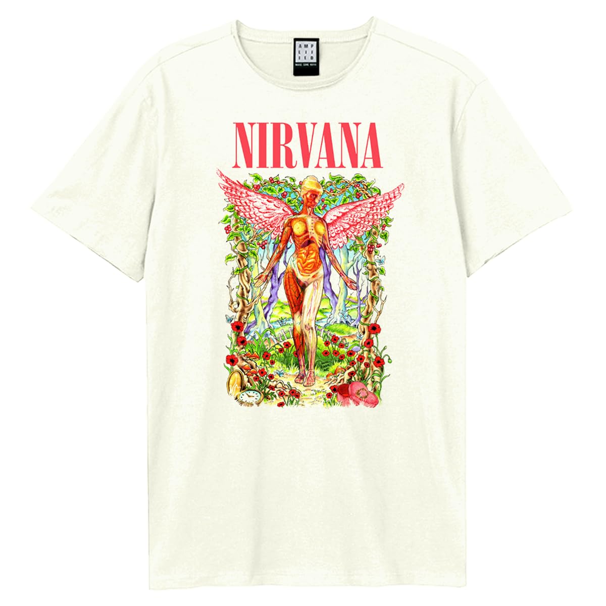 amplified-nirvana-in-utero-wilderness-t-shirt-vintage-white image 1