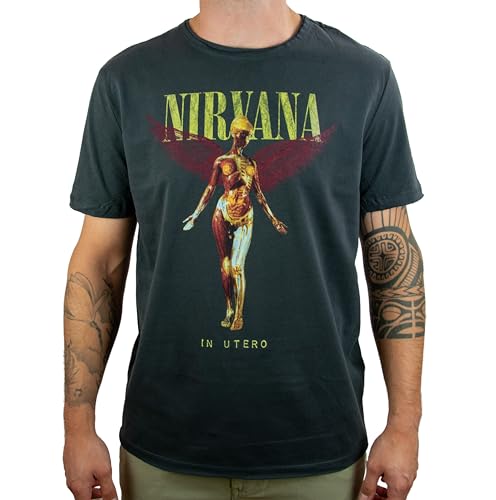 amplified-nirvana-in-utero-colour-t-shirt-l-anthrazit-vintage image 7