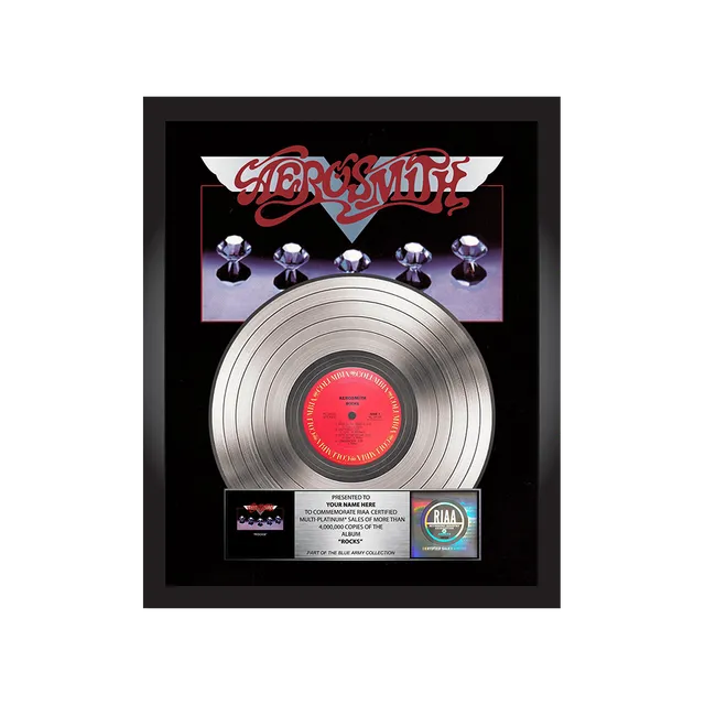 aerosmith-rocks-platinum-album-award-personalisiert-44x55cm image 1