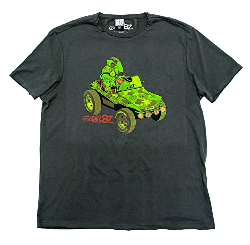 amplified-gorillaz-jeep-t-shirt-charcoal-xl-baumwolle image 6