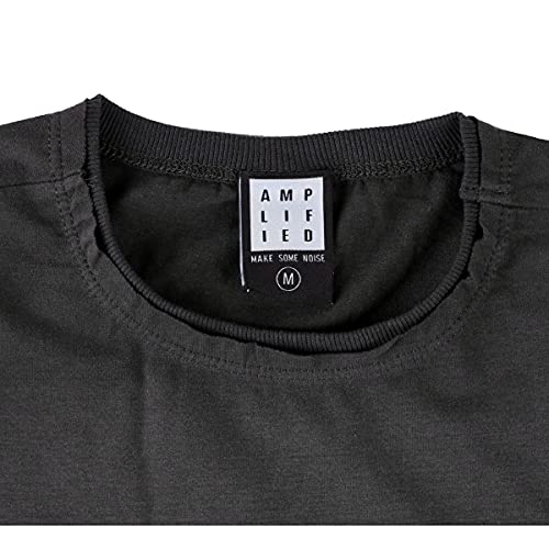 amplified-ac-dc-black-flock-logo-band-t-shirt-schwarz image 6
